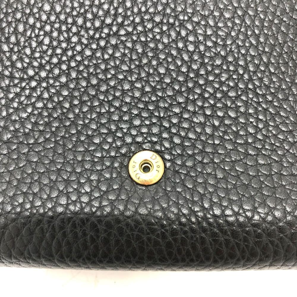 Black Leather Dior Travel Bag