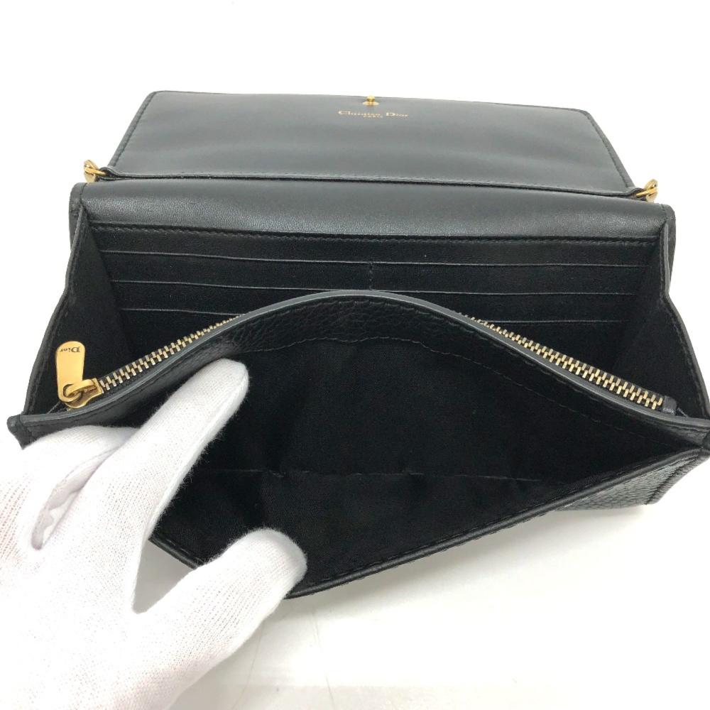 Black Leather Dior Travel Bag