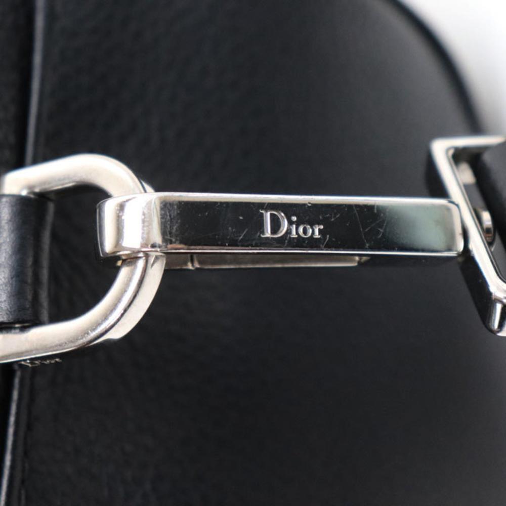 Black Leather Dior Tote