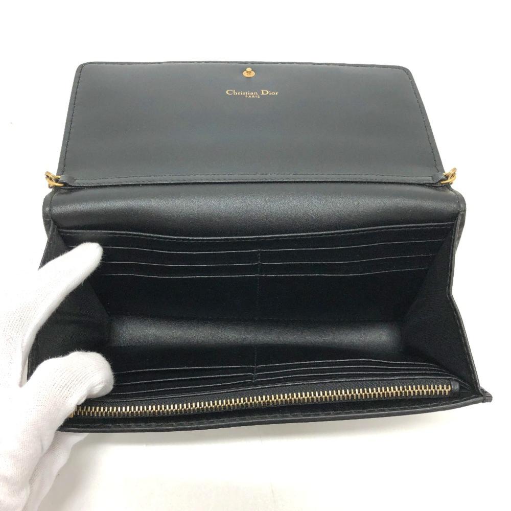 Black Leather Dior Travel Bag