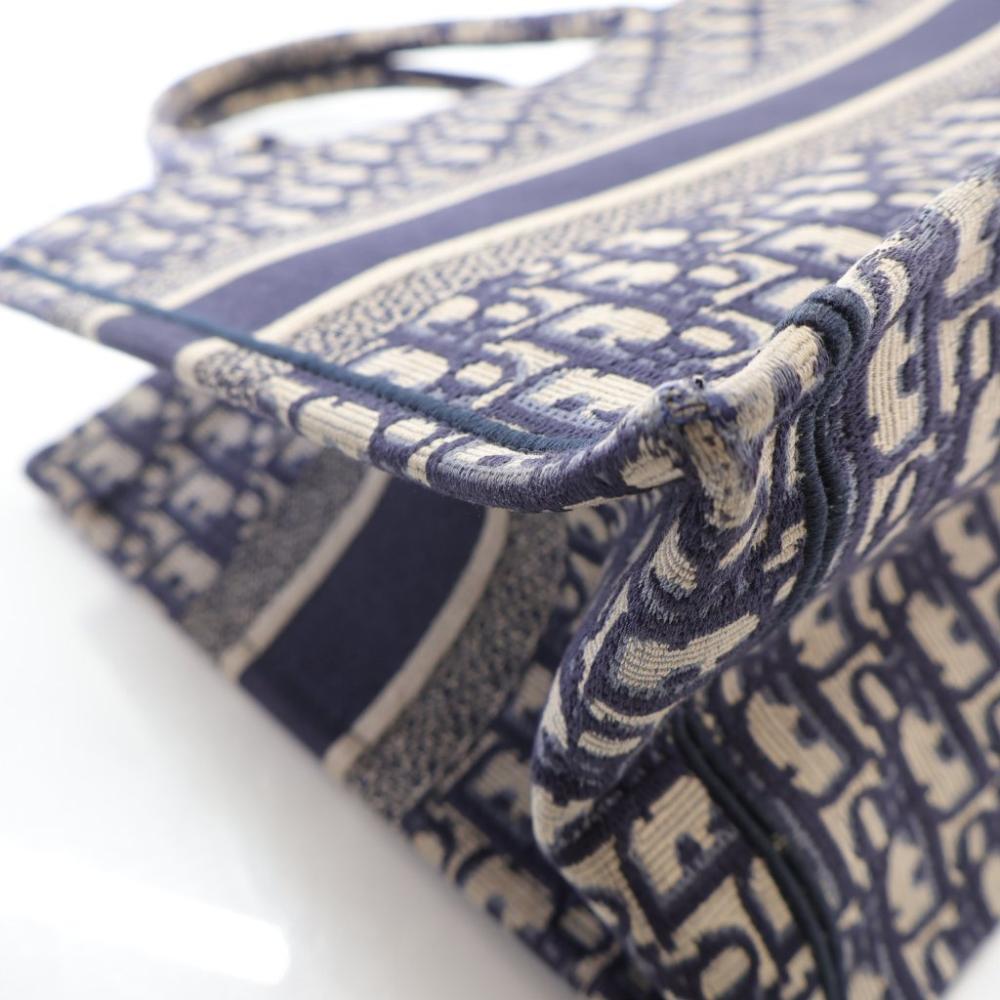Blue Canvas Dior Book Tote