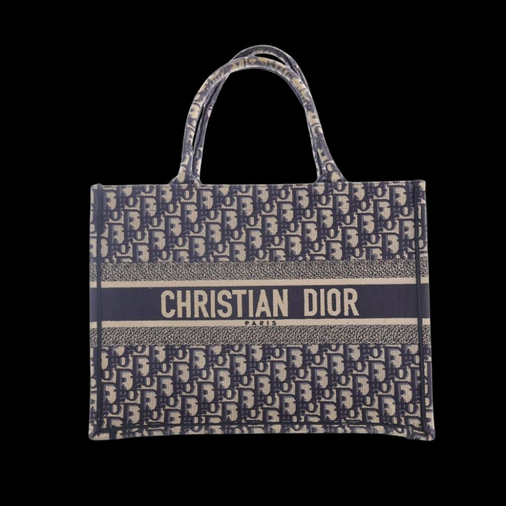 Blue Canvas Dior Book Tote