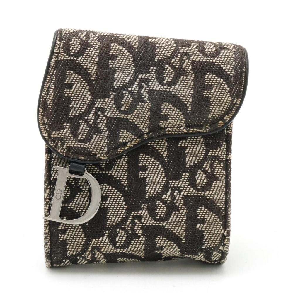 Blue Canvas Dior Cosmetic Pouch