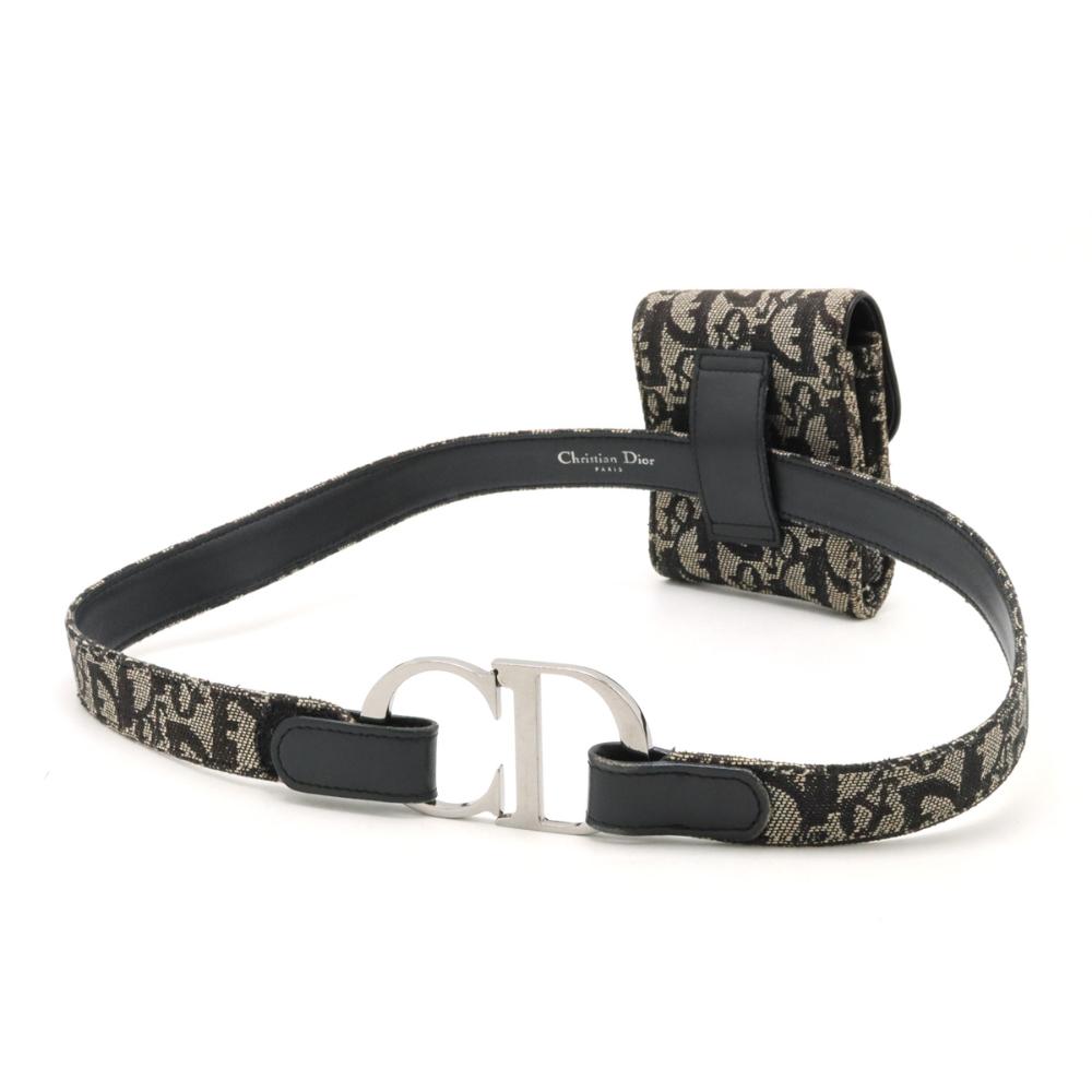 Blue Canvas Dior Cosmetic Pouch