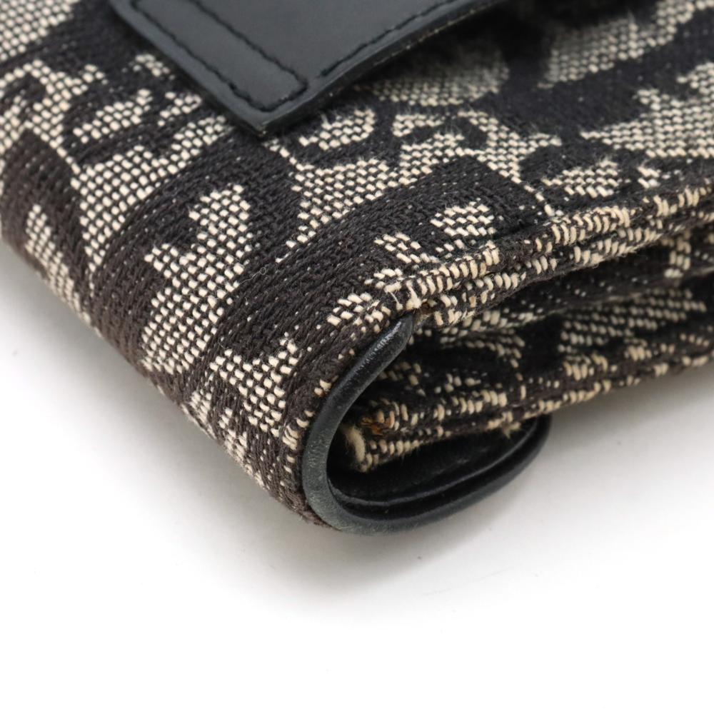 Blue Canvas Dior Cosmetic Pouch