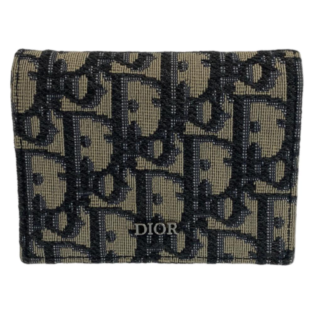 Blue Canvas Dior Trotter Crossbody Bag