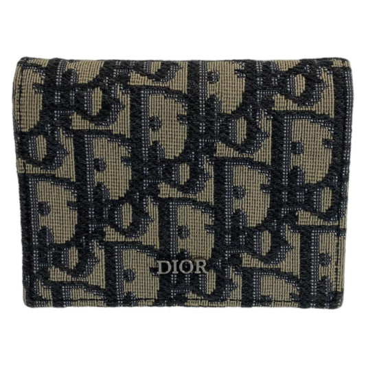 Blue Canvas Dior Trotter Crossbody Bag
