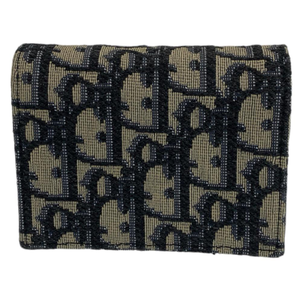 Blue Canvas Dior Trotter Crossbody Bag