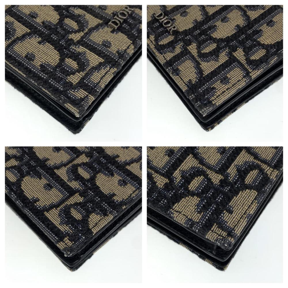 Blue Canvas Dior Trotter Crossbody Bag