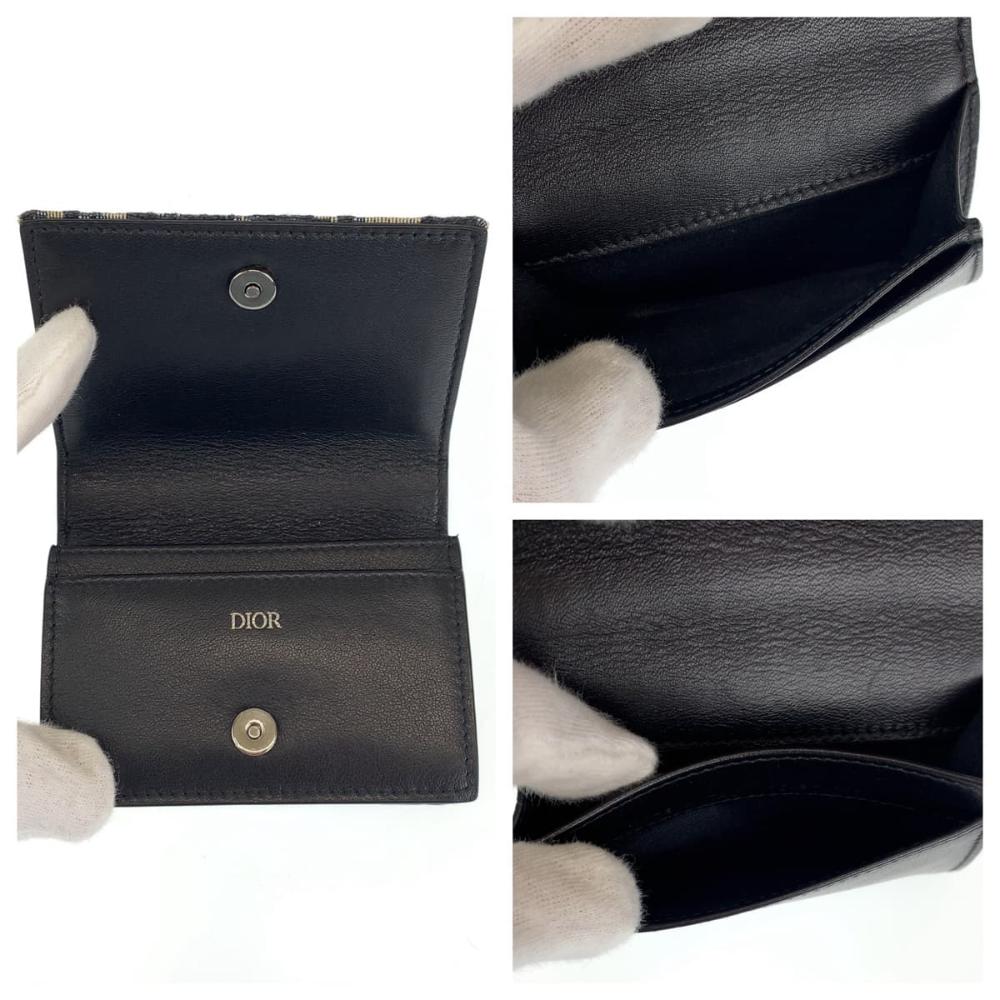 Blue Canvas Dior Trotter Crossbody Bag