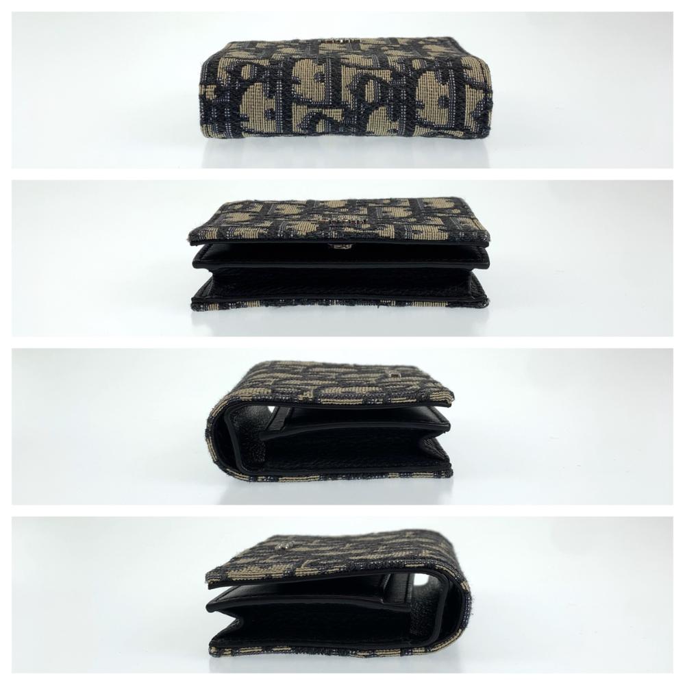 Blue Canvas Dior Trotter Crossbody Bag