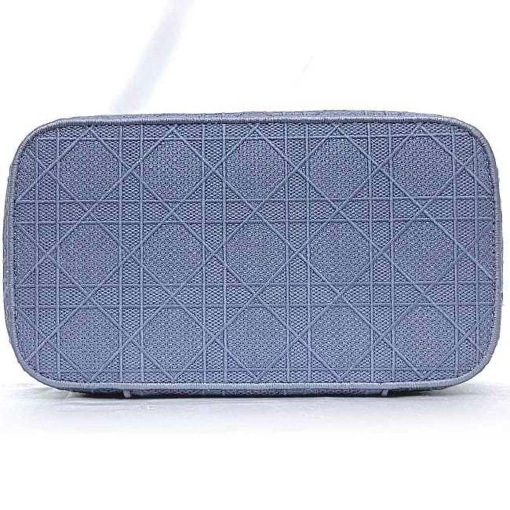 Blue Canvas Dior Vanity Bag