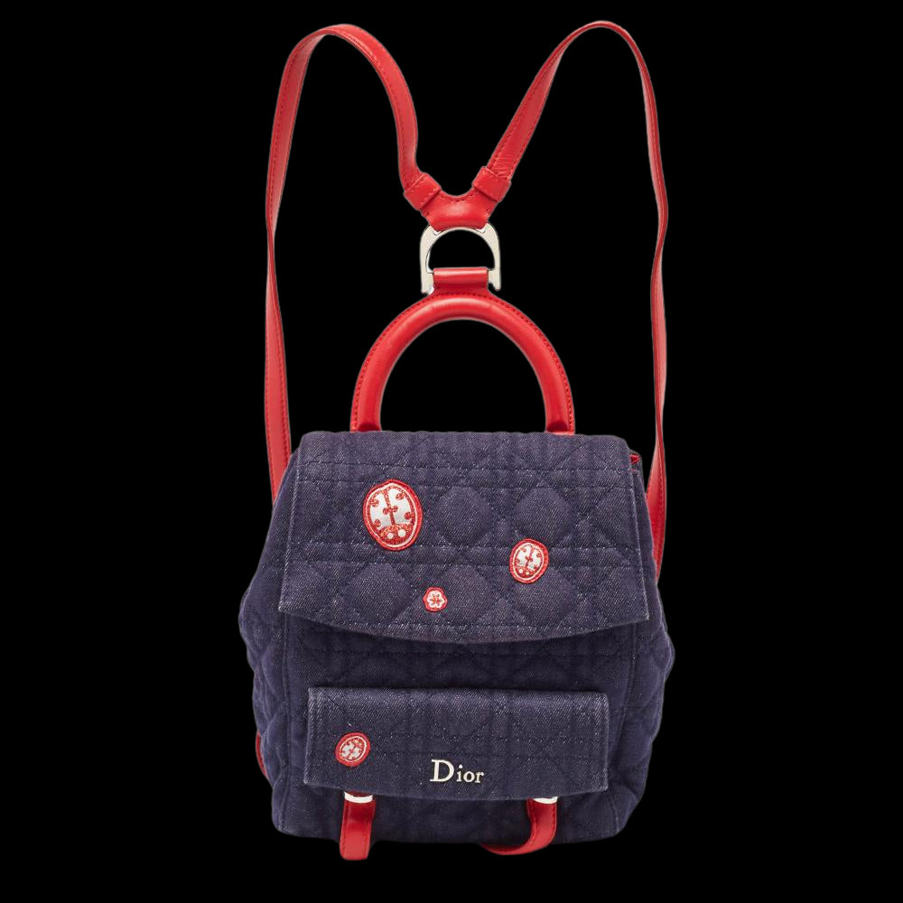 Blue Denim Dior Backpack