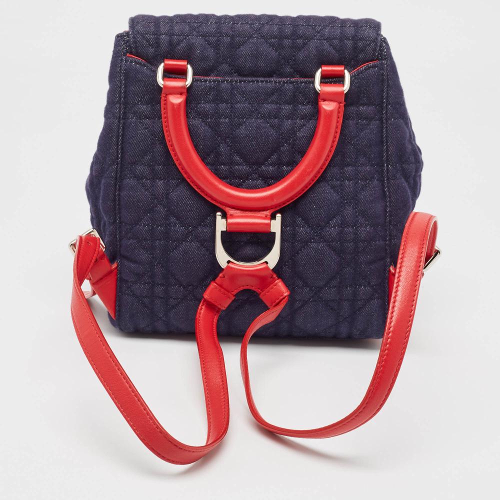 Blue Denim Dior Backpack