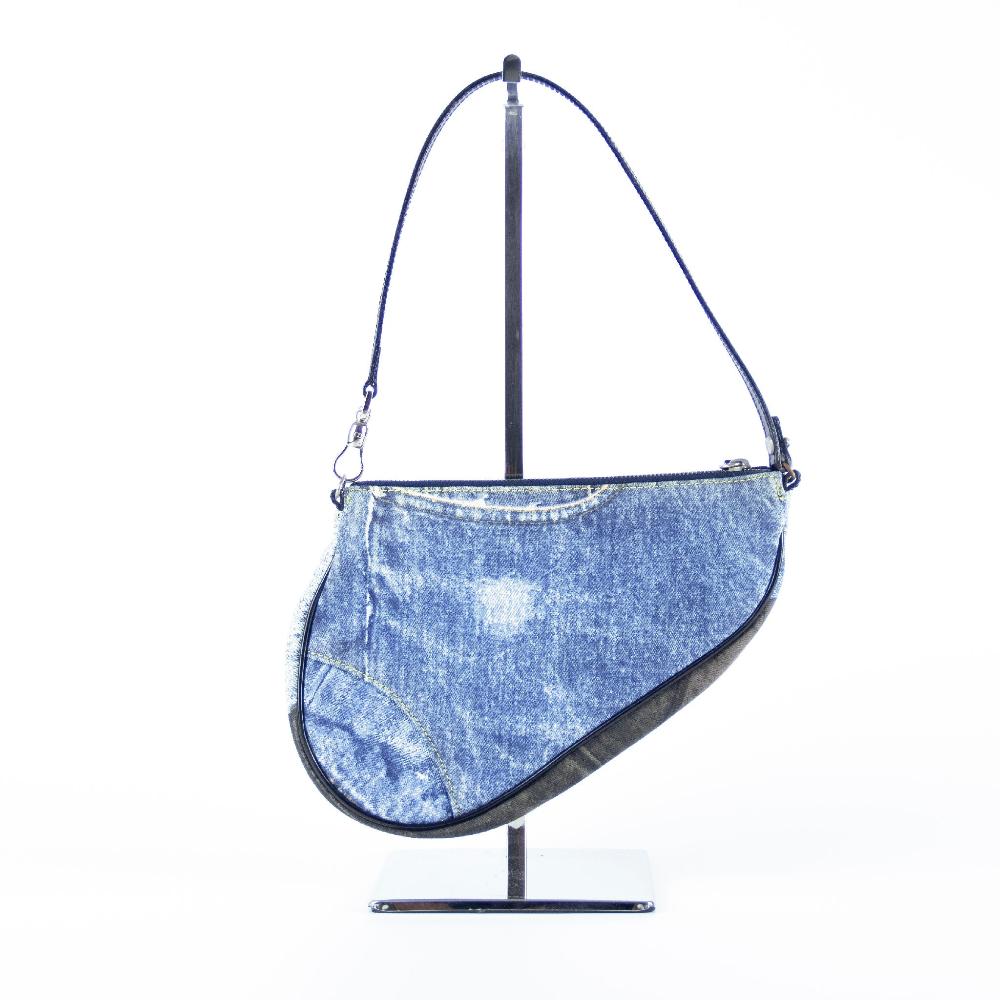 Blue Denim Dior Saddle Bag