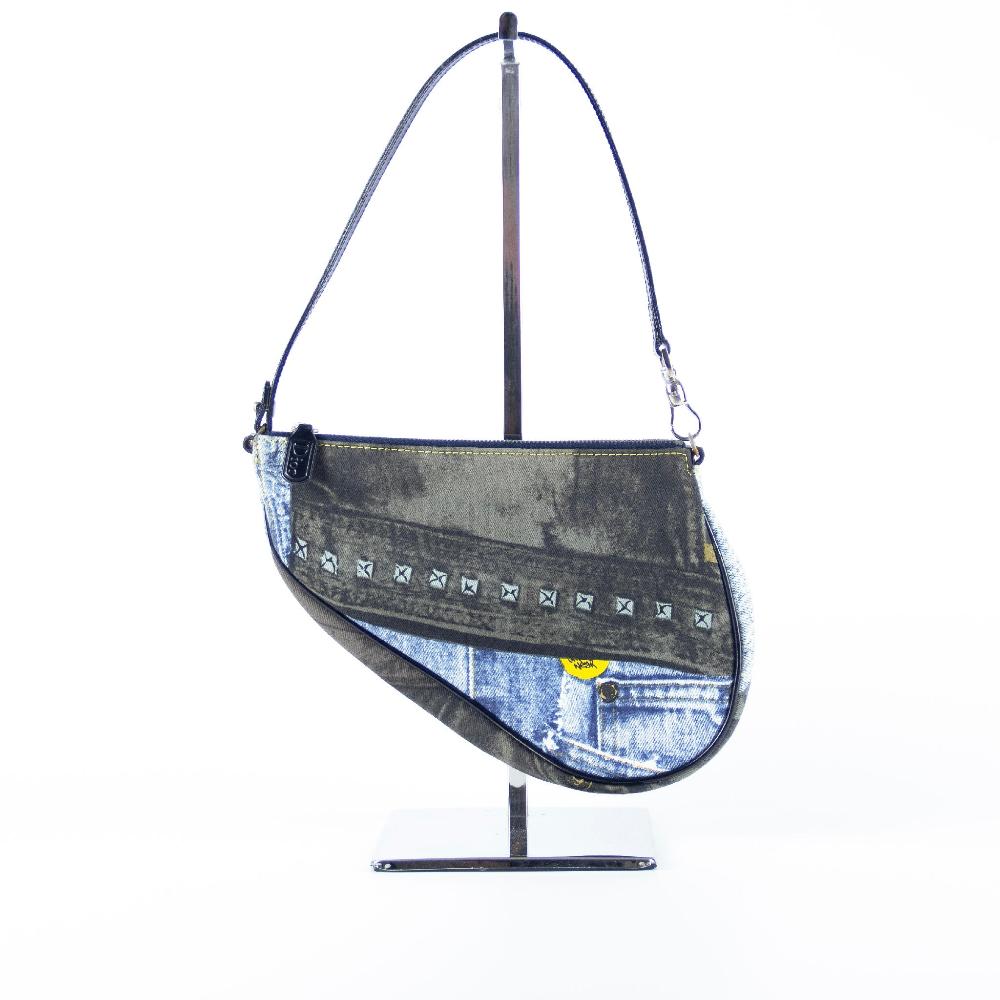 Blue Denim Dior Saddle Bag