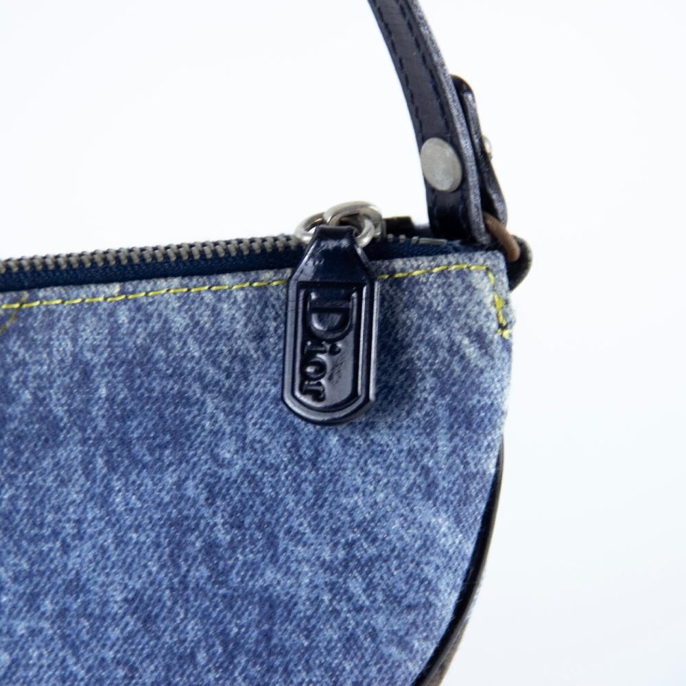 Blue Denim Dior Saddle Bag