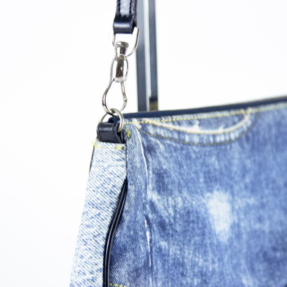 Blue Denim Dior Saddle Bag