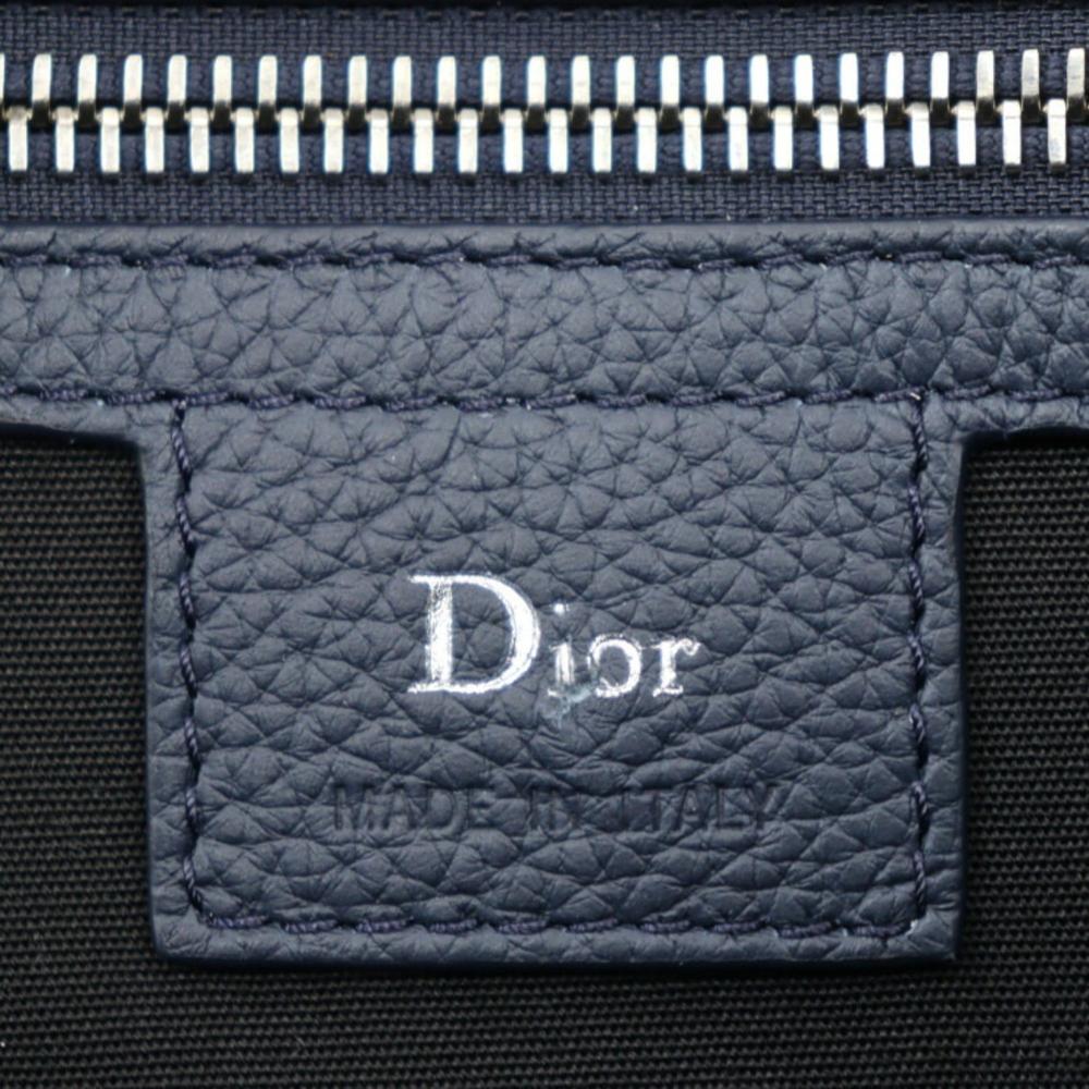 Blue Fabric Dior Cosmetic Pouch