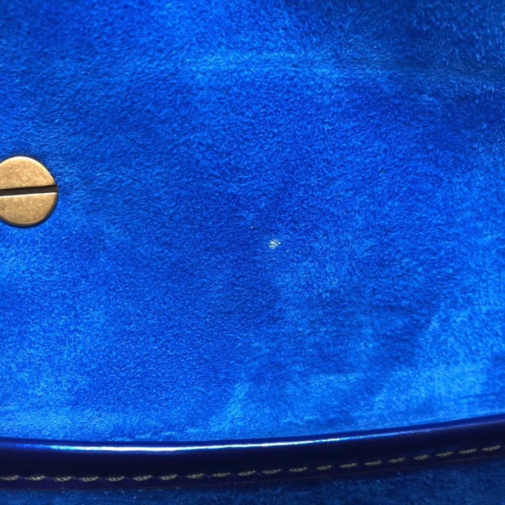 Blue Fabric Dior Saddle Bag
