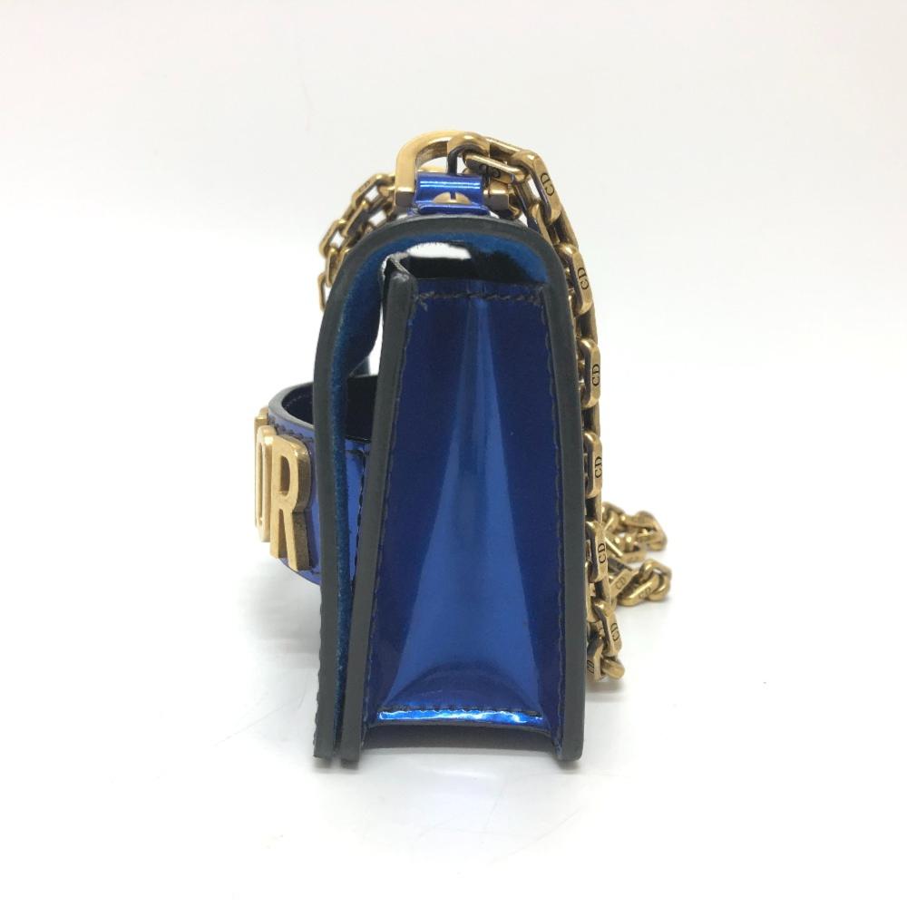 Blue Fabric Dior Saddle Bag