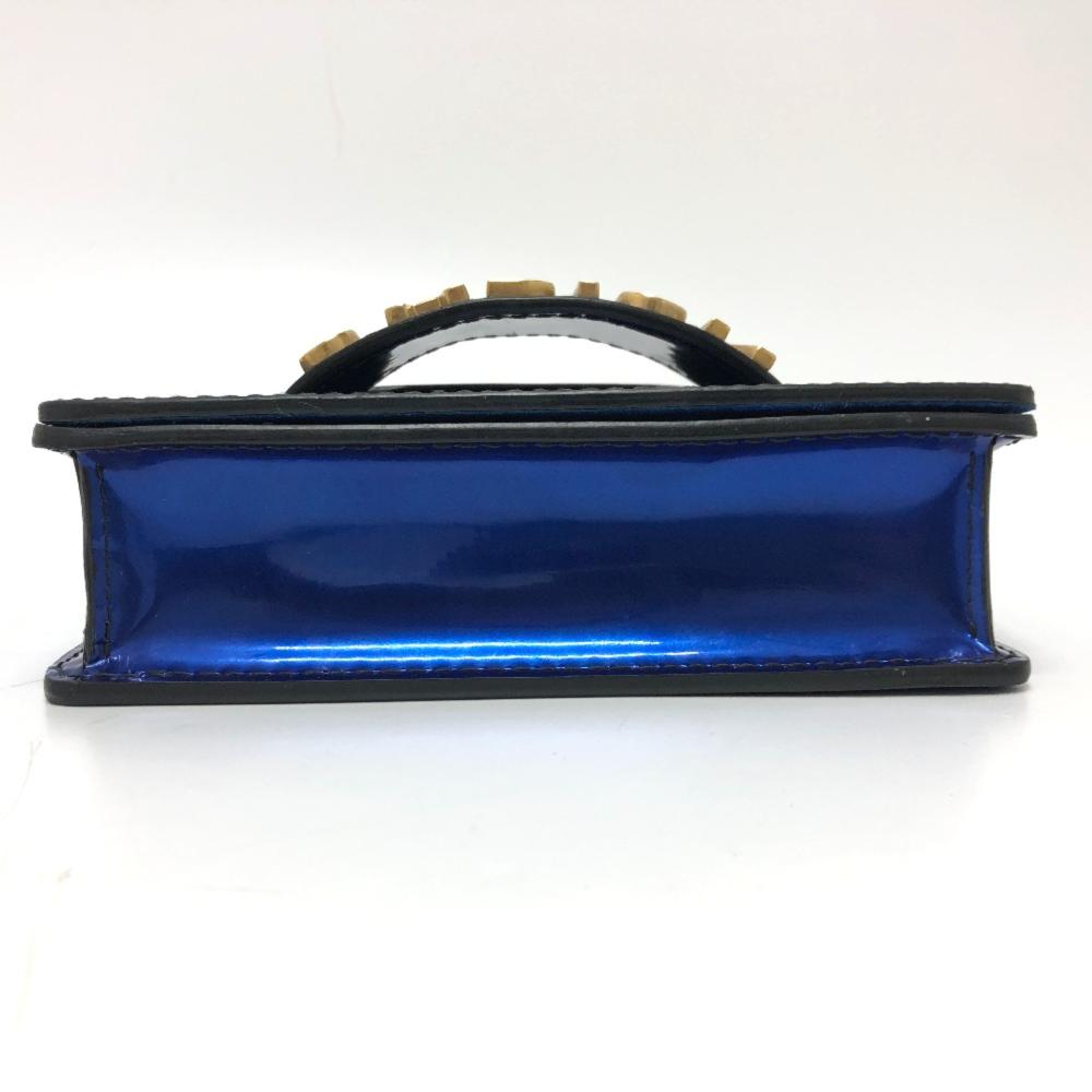 Blue Fabric Dior Saddle Bag