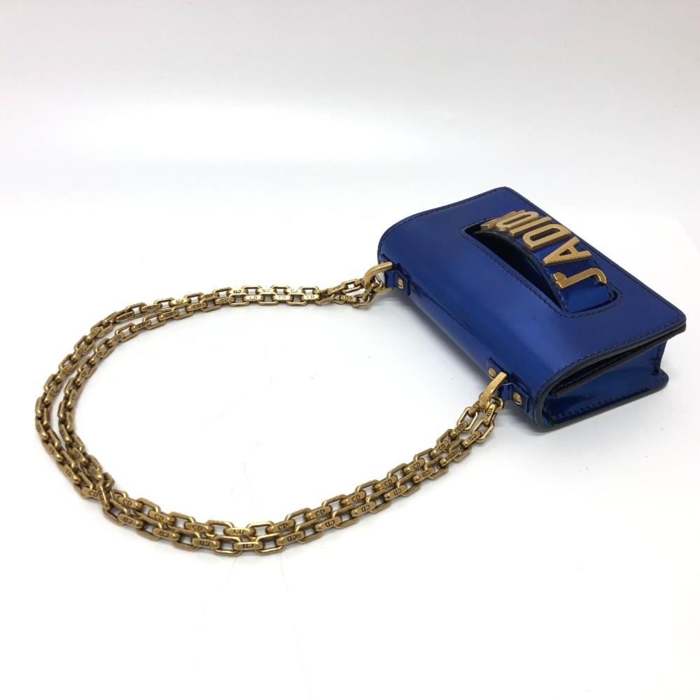 Blue Fabric Dior Saddle Bag