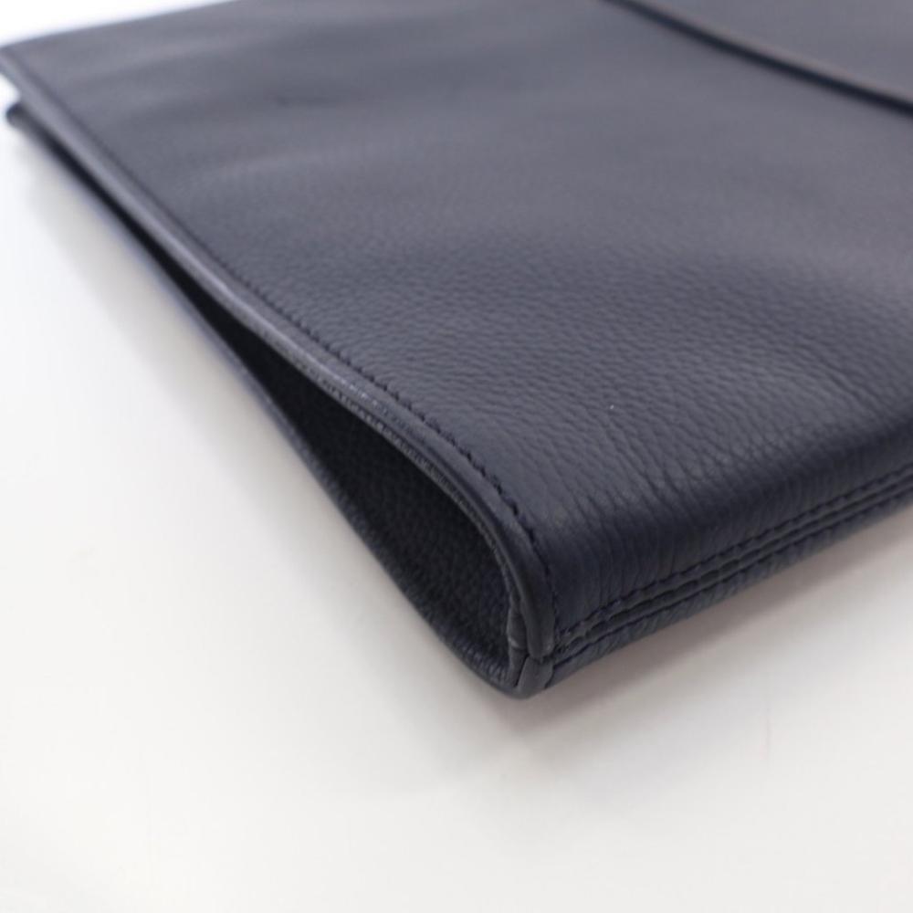 Blue Leather Dior Clutch