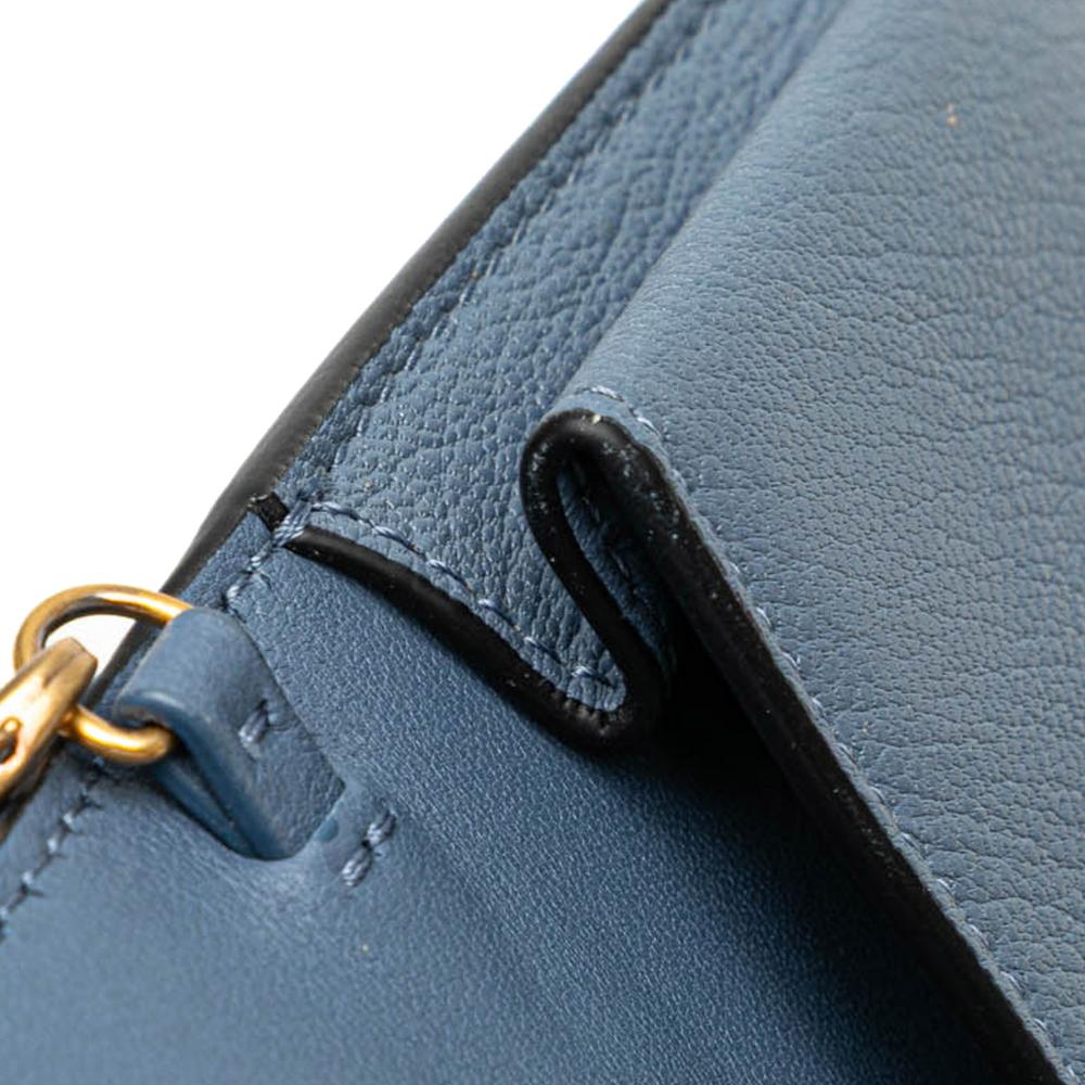 Blue Leather Dior Crossbody Bag