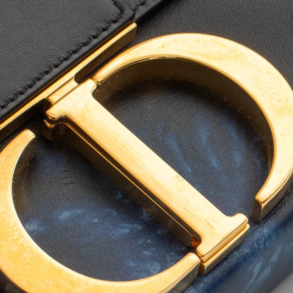 Blue Leather Dior Crossbody Bag