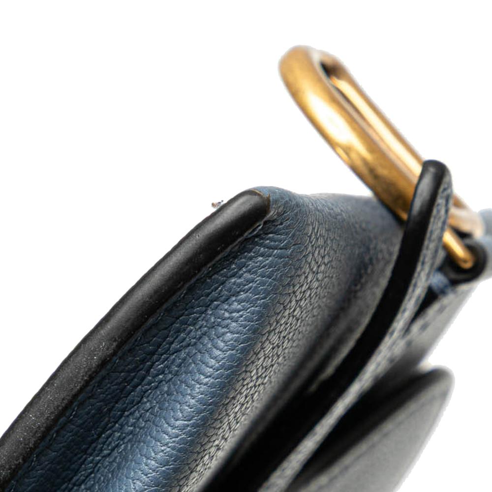 Blue Leather Dior Crossbody Bag