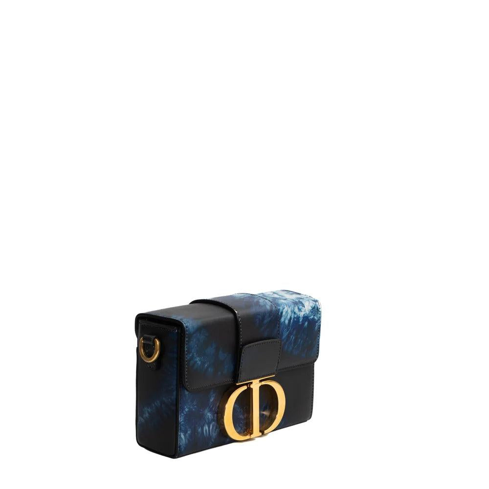 Blue Leather Dior Crossbody Bag