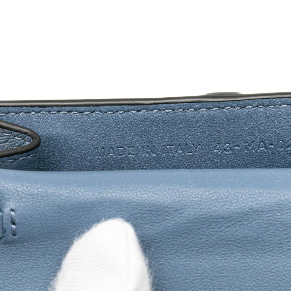 Blue Leather Dior Crossbody Bag