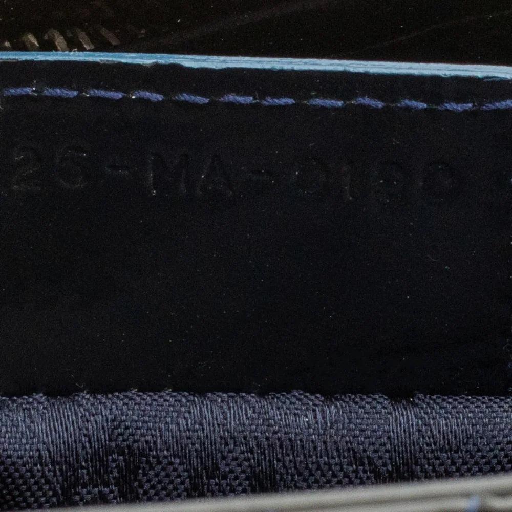 Blue Leather Dior Lady Dior