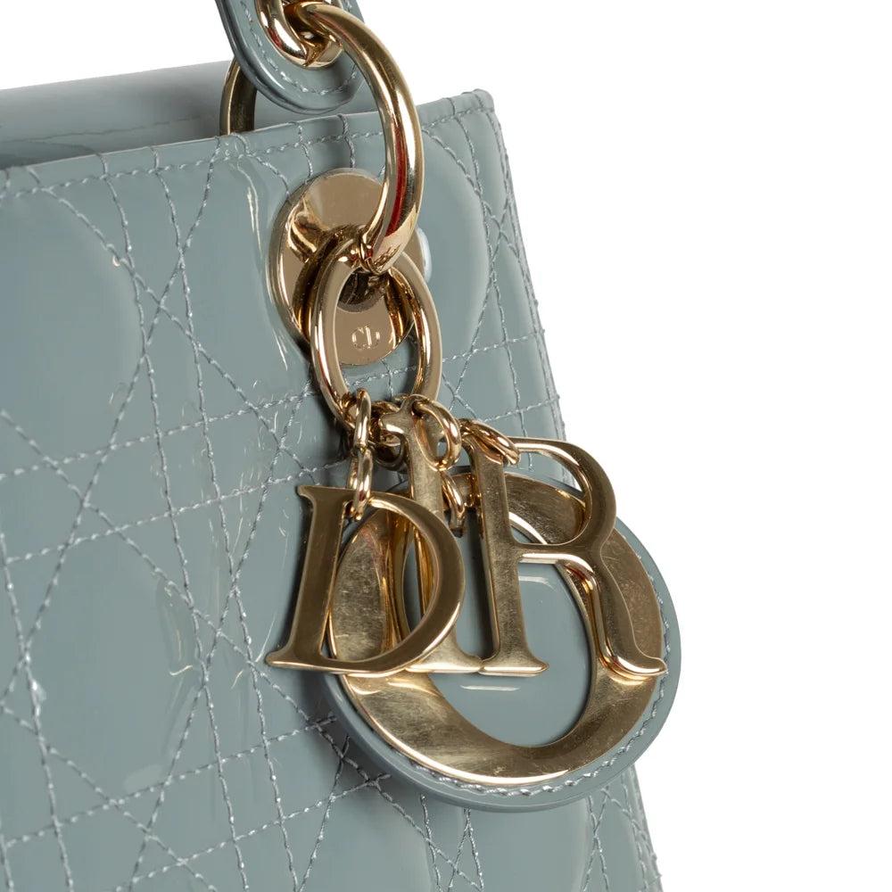 Blue Leather Dior Lady Dior