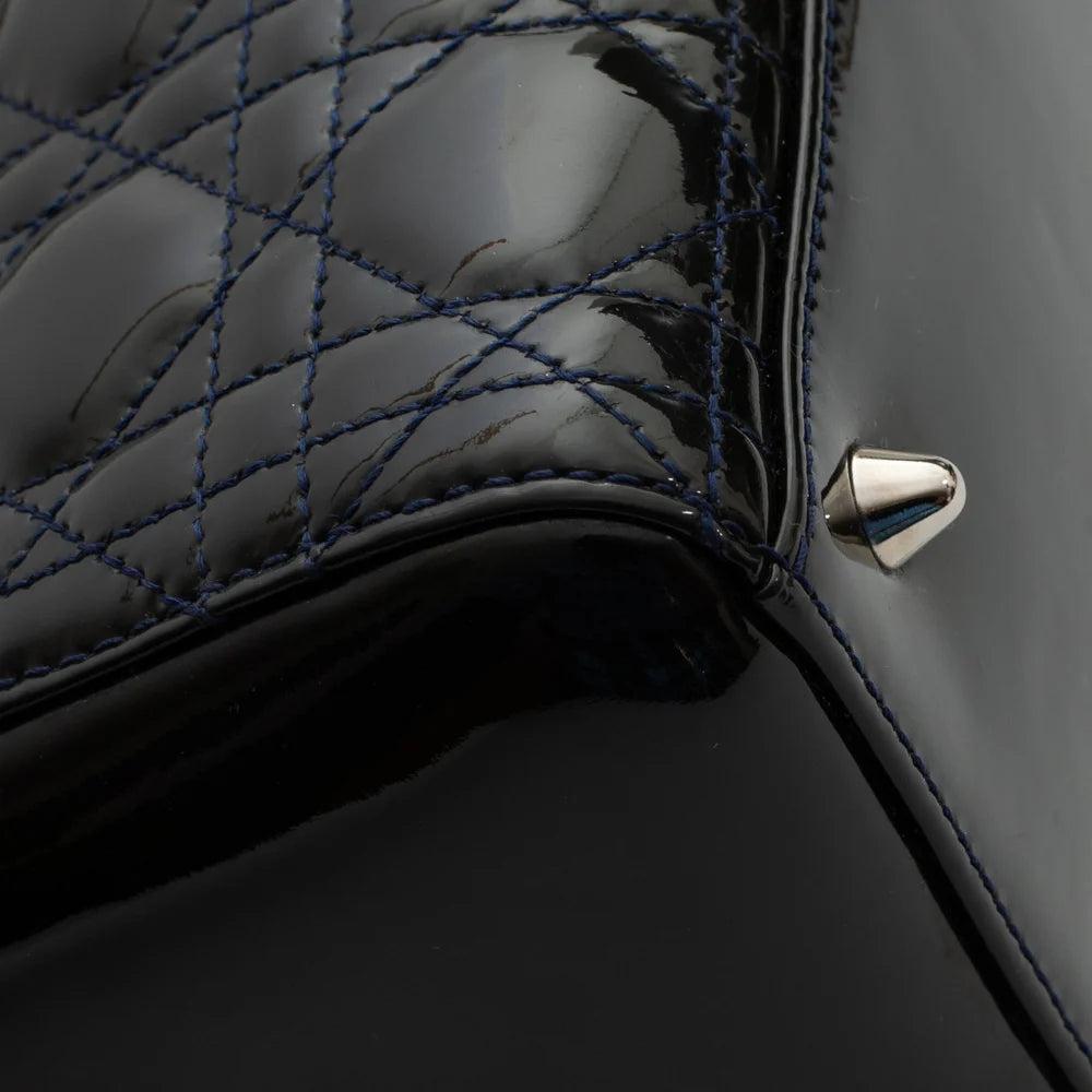 Blue Leather Dior Lady Dior