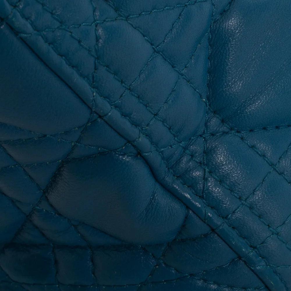 Blue Leather Dior Lady Dior