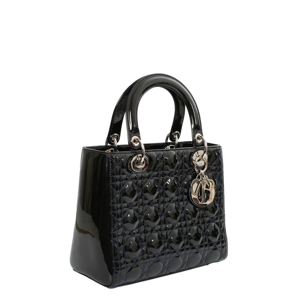 Blue Leather Dior Lady Dior