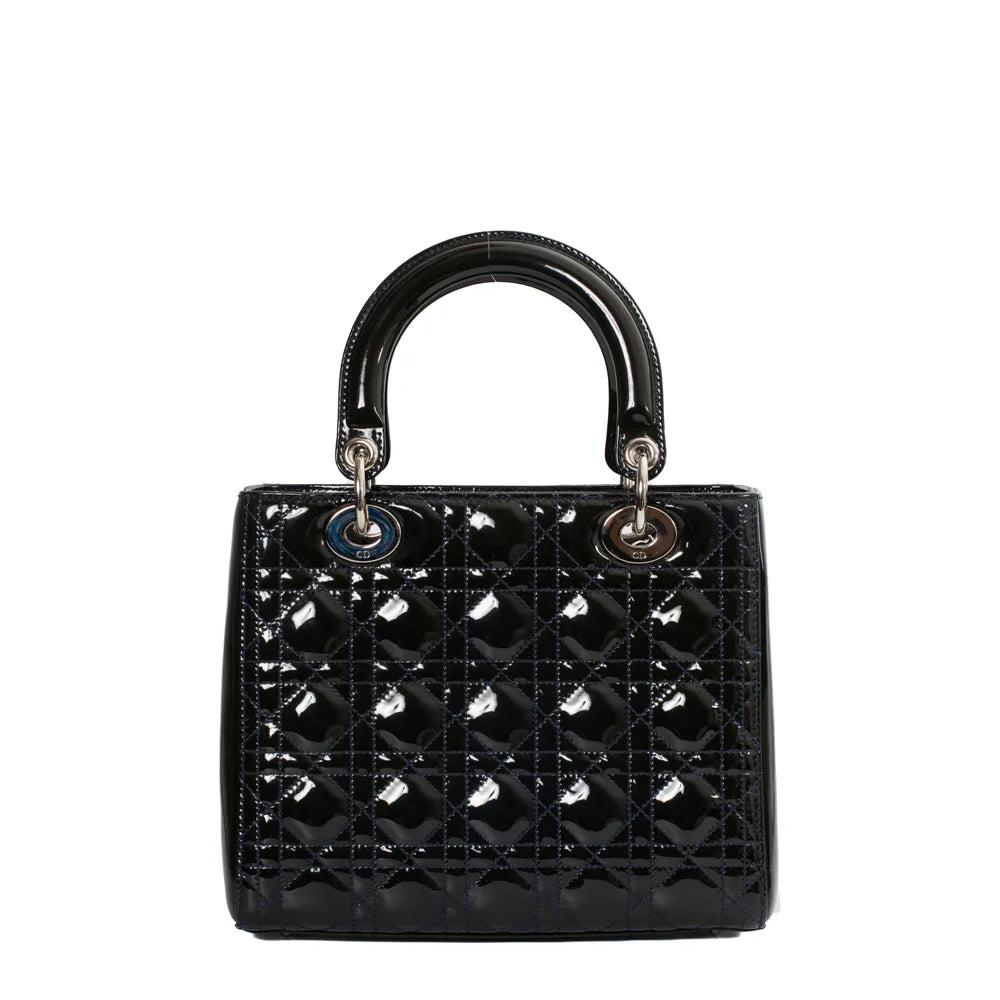 Blue Leather Dior Lady Dior