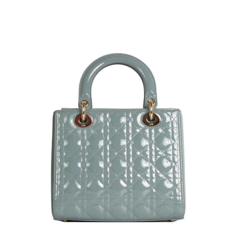 Blue Leather Dior Lady Dior