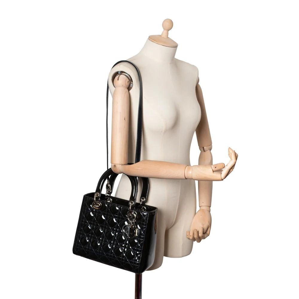 Blue Leather Dior Lady Dior