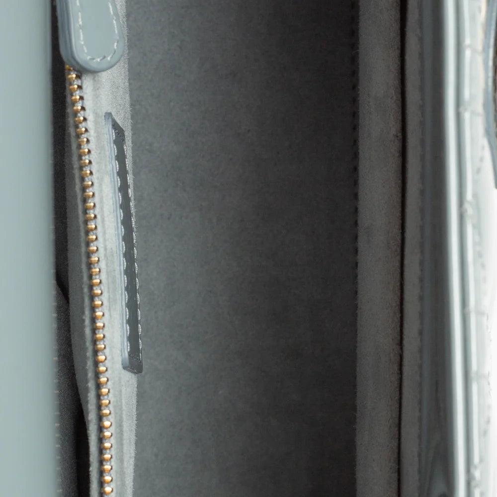 Blue Leather Dior Lady Dior