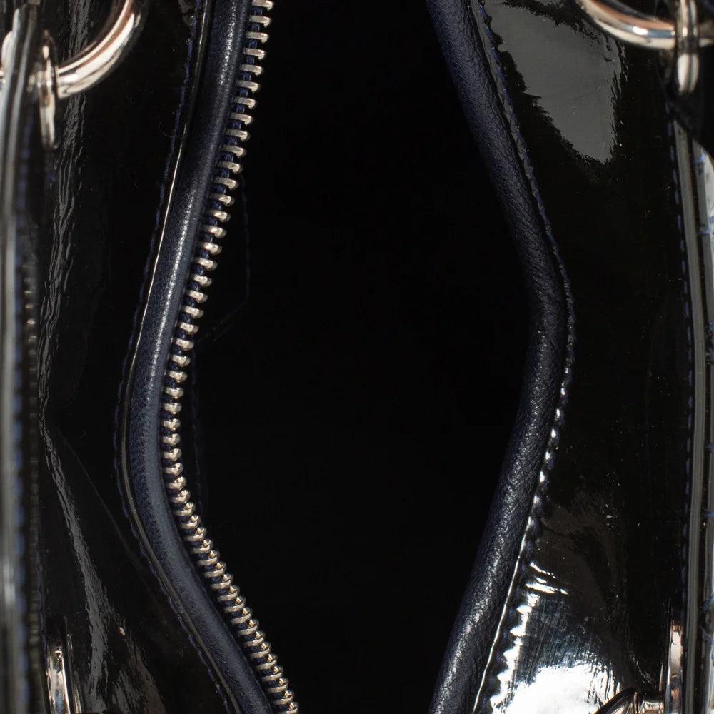 Blue Leather Dior Lady Dior