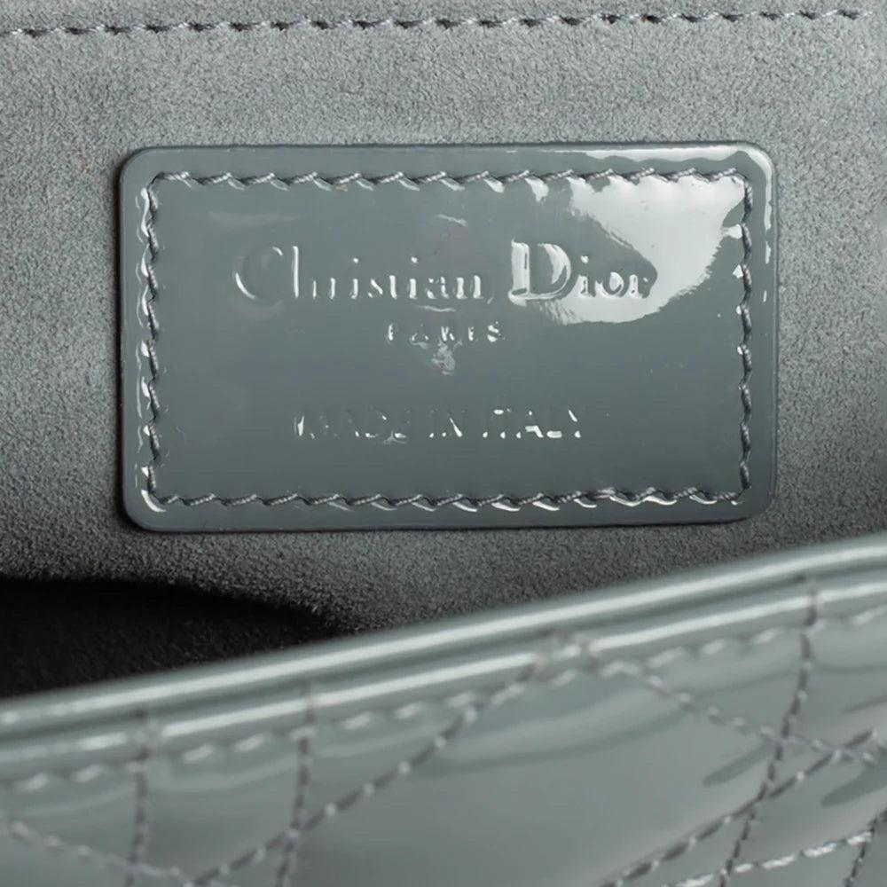 Blue Leather Dior Lady Dior