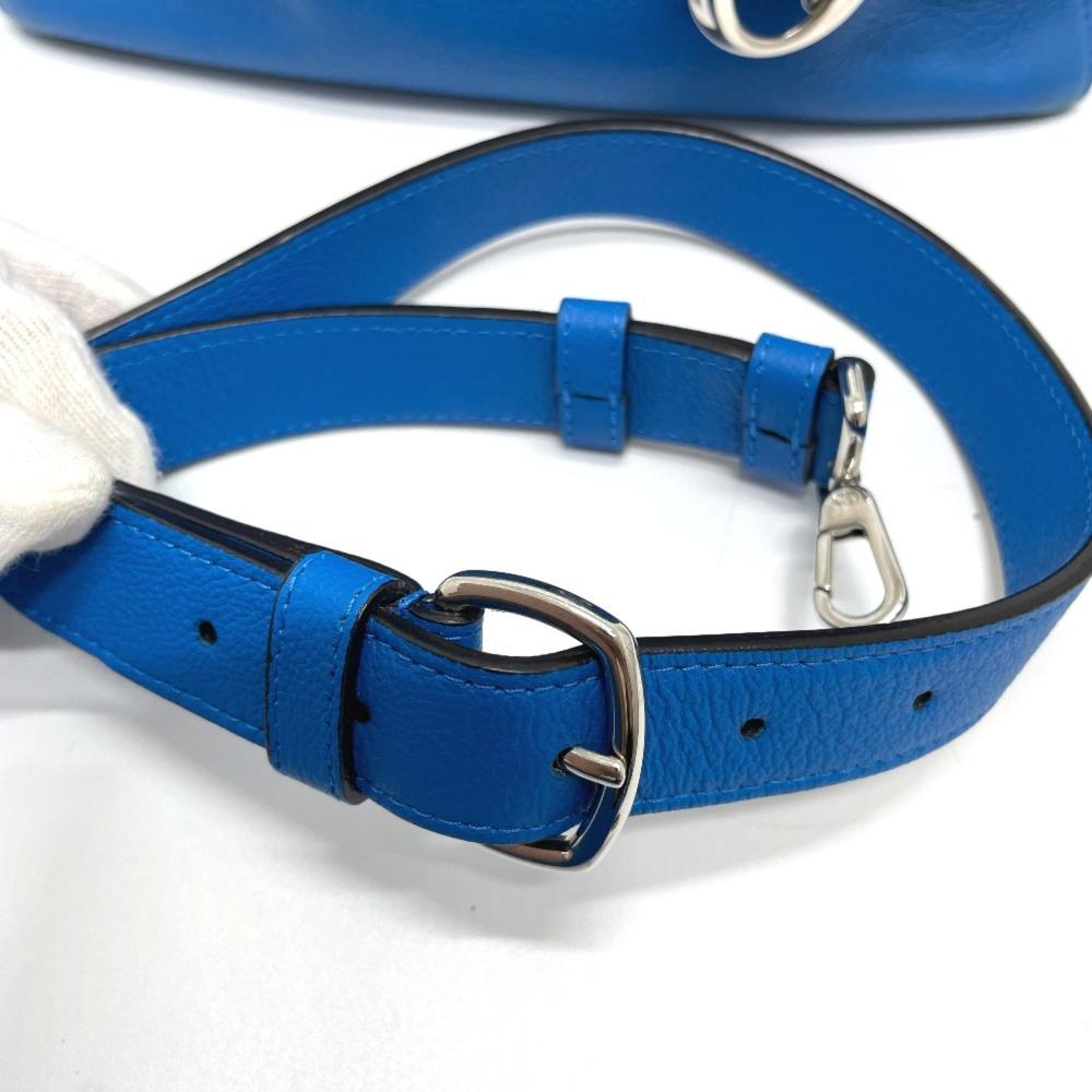 Blue Leather Dior Saddle Bag