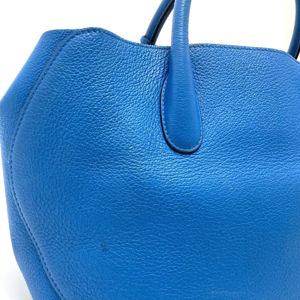 Blue Leather Dior Saddle Bag