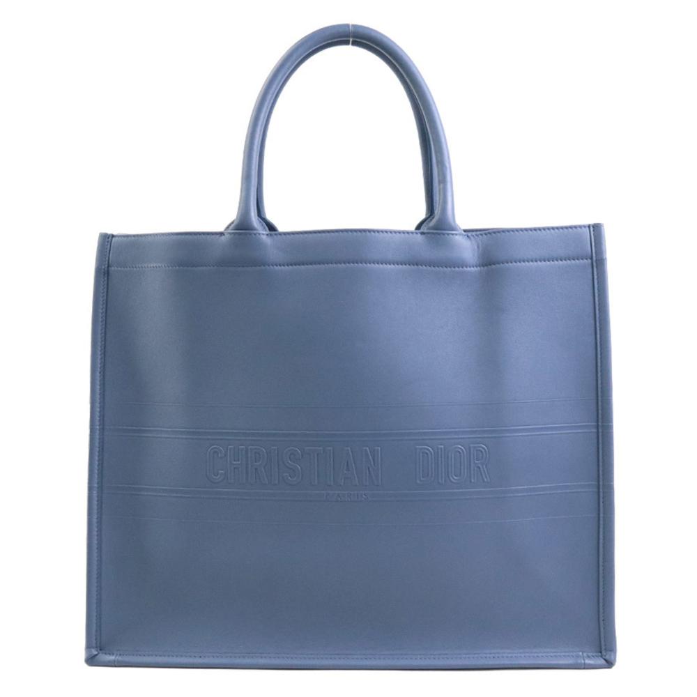 Blue Leather Dior Tote