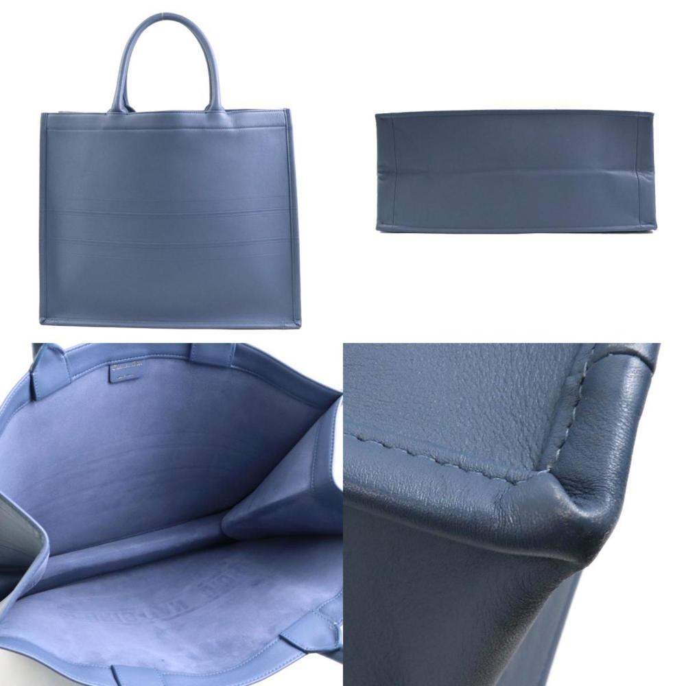 Blue Leather Dior Tote
