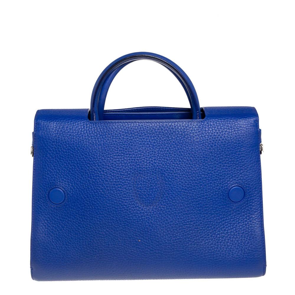 Blue Leather Dior Tote