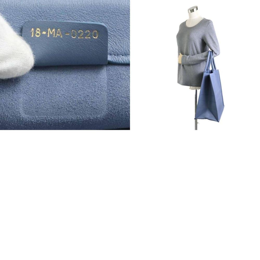Blue Leather Dior Tote